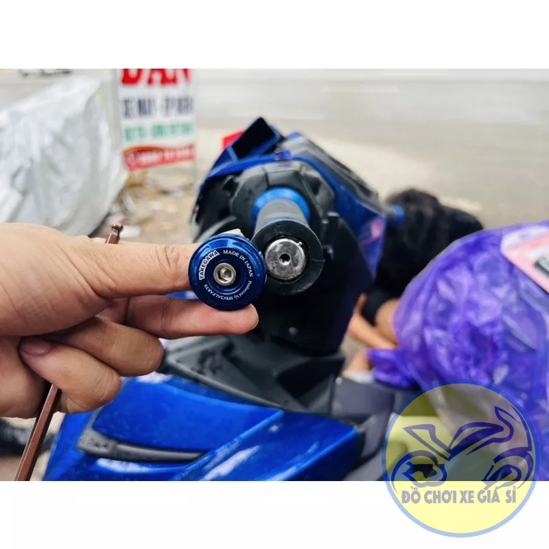 Cục căn nhôm lắp gù xe máy,tạo vị trí cố định cho gù tay lái xe máy