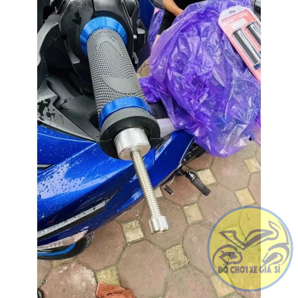 Cục căn nhôm lắp gù xe máy,tạo vị trí cố định cho gù tay lái xe máy