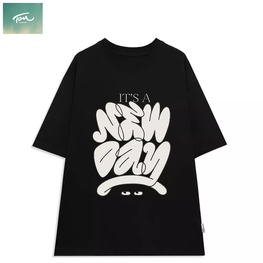 Áo phông nam nữ , Áo Thun nam nữ NEW DAY Cotton Hình in 5d