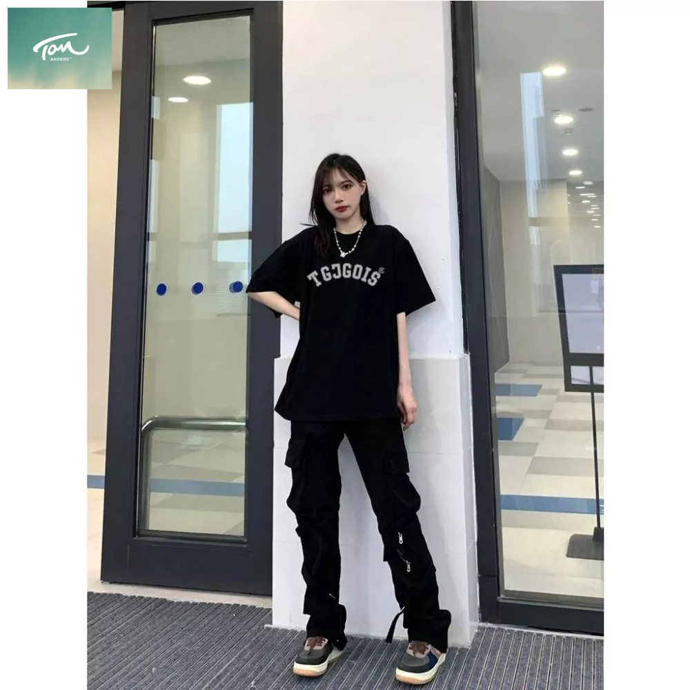 Áo thun tay lỡ trắng nam nữ form rộng áo phông unisex oversize cotton thấm hút mồ hôi