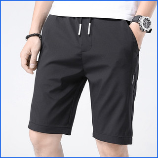 Quần short nam thể thao đẹp FUNS mã MK A Quần đùi nam mùa hè nam dáng lửng thun trơn vải gió co giãn có dây rút