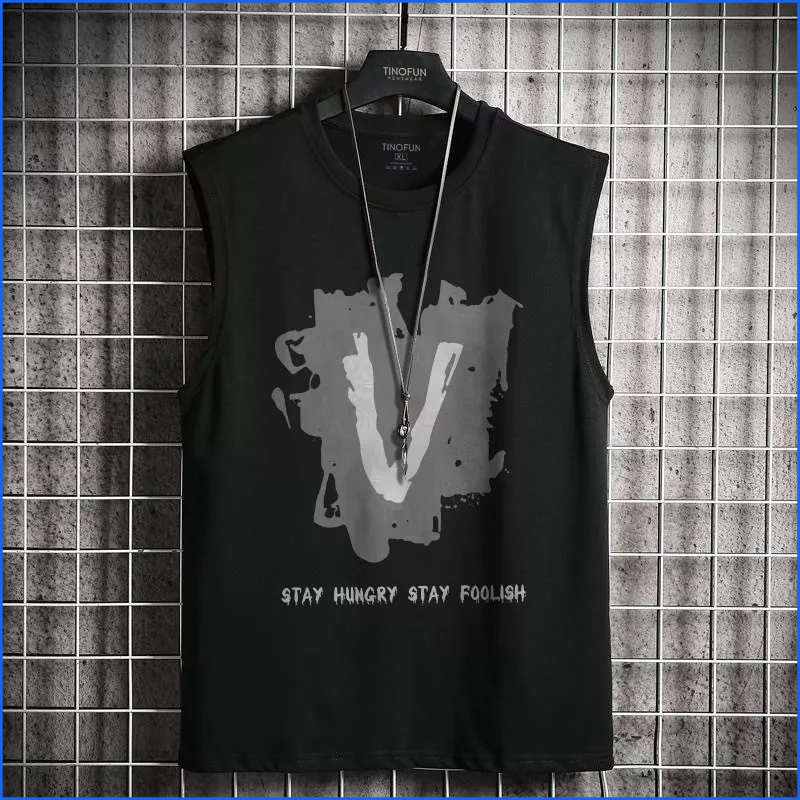 Áo 3 lỗ nam FUNS mã TT49 Dáng TankTop form rộng sát nách tập gym co giãn mùa hè đẹp