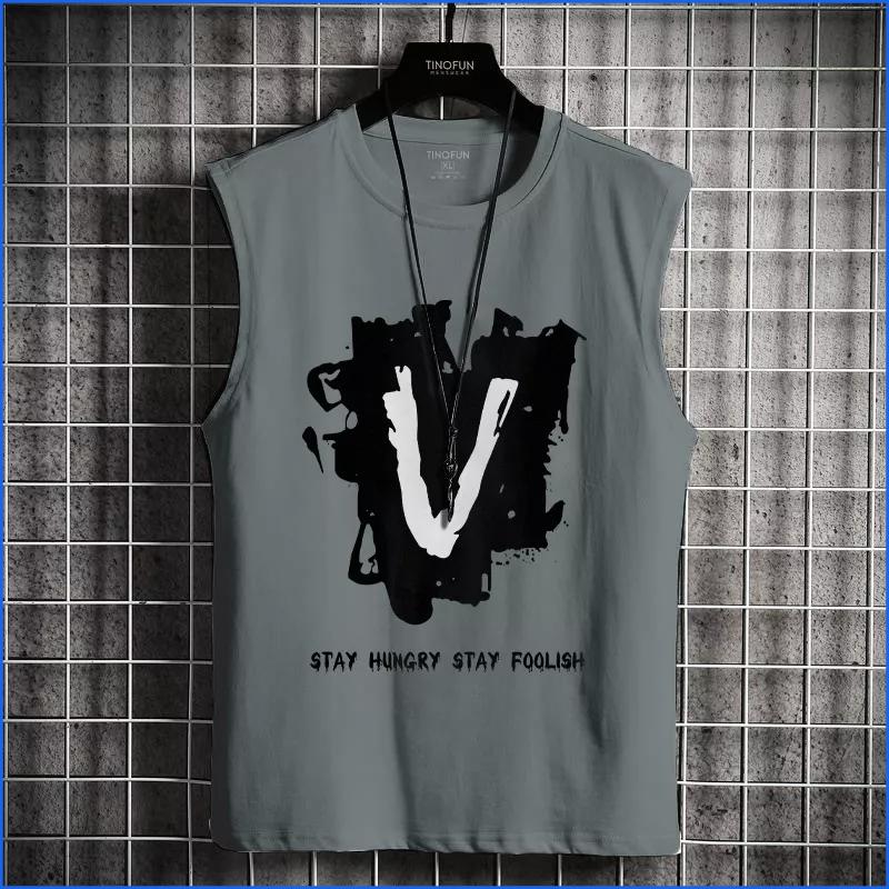 Áo 3 lỗ nam FUNS mã TT49 Dáng TankTop form rộng sát nách tập gym co giãn mùa hè đẹp