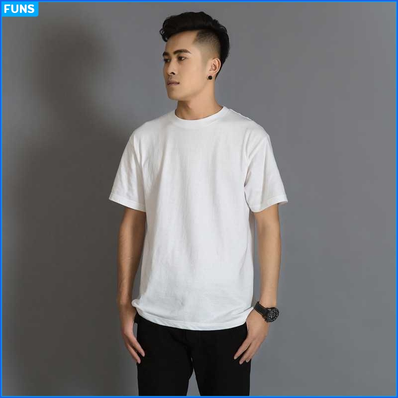 Áo thun nam FUNS mã TT4 co giãn vải cotton tập gym dáng trơn đẹp cho mùa hè