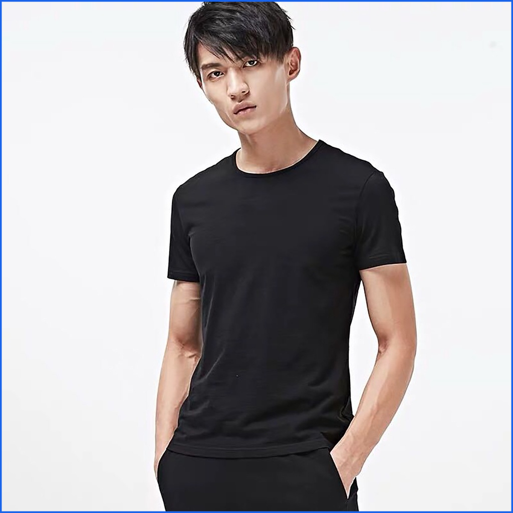 Áo thun nam FUNS mã TT4 co giãn vải cotton tập gym dáng trơn đẹp cho mùa hè