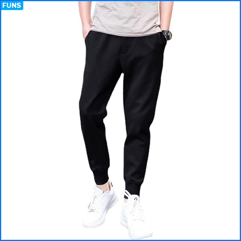 Quần thể thao nam FUNS mã TT57 phong cách Quần thun nam dài bó ống Hàn Quốc thể thao tập gym đẹp