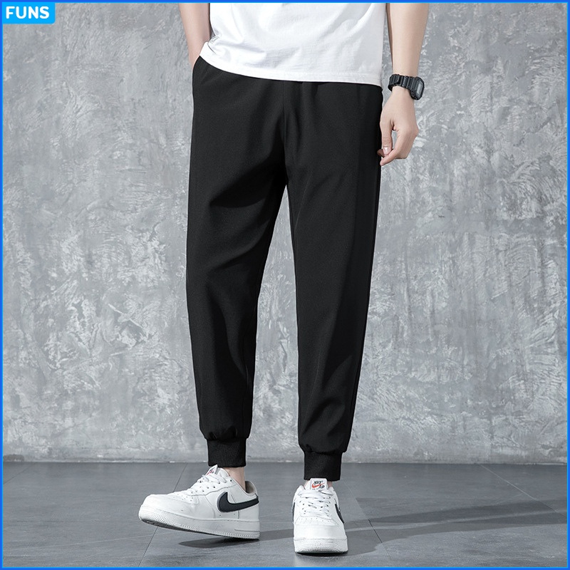 Quần thể thao nam FUNS mã TT57 phong cách Quần thun nam dài bó ống Hàn Quốc thể thao tập gym đẹp