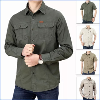 Áo sơ mi nam FUNS Áo tay lỡ nam kaki mã MK I thể thao dáng ngắn tay thun form rộng mùa hè phong cách