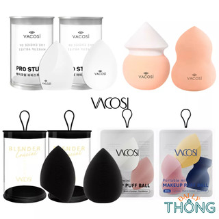 Bông phấn ướt Vacosi |Mút blender tán kem nền hình giọt nước,hồ lô, nón lá/Bông Silisponge/ SILI Vacosi