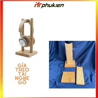 GIÁ TREO TAI NGHE GỖ THÔNG CẮT NGUYÊN KHỐI LOẠI LỚN - MrPhuKien