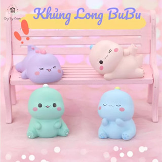 Sưu tầm quà tặng phụ kiện trang trí bánh kem, xe hơi, tượng đồ chơi mini đáng yêu Khủng Long BuBu