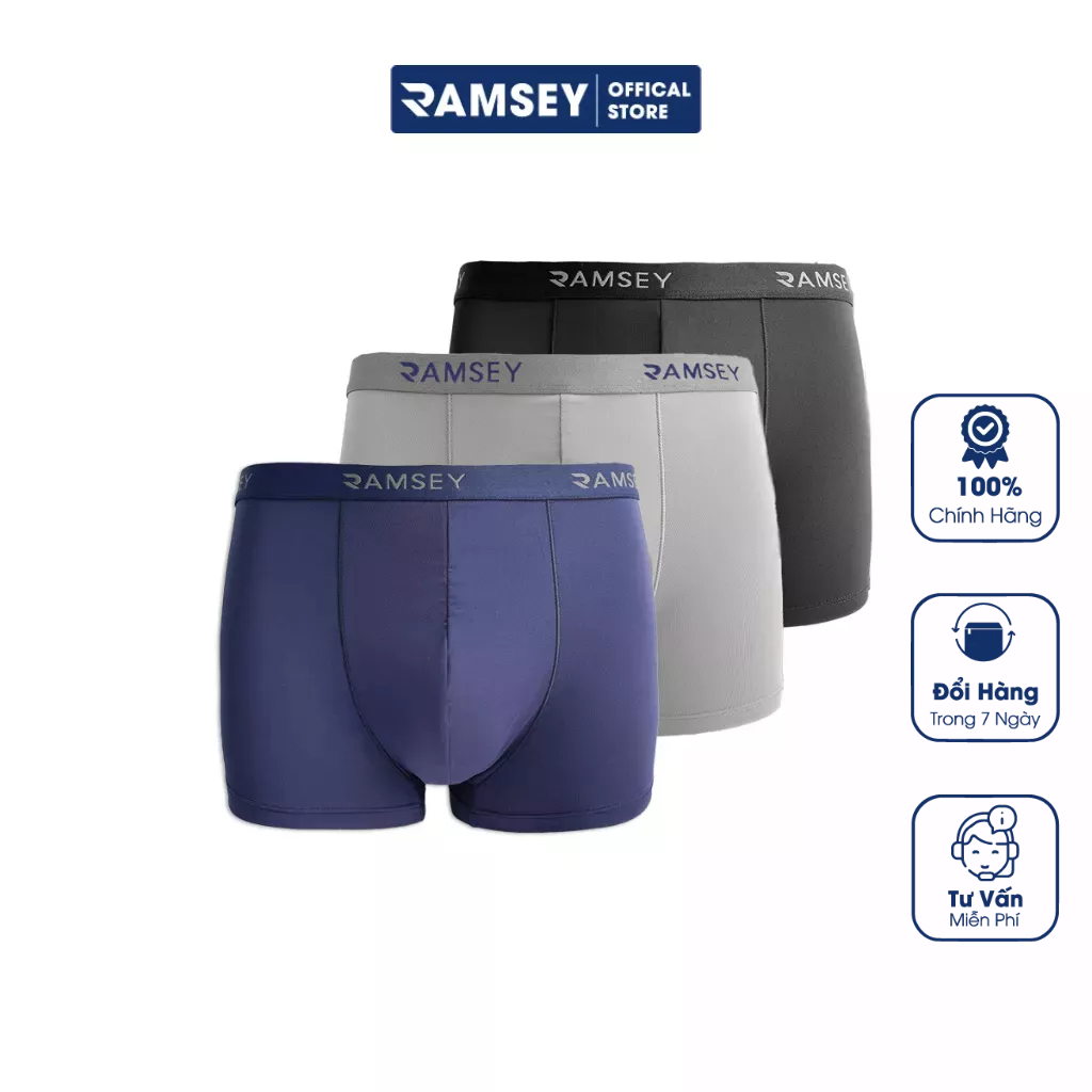 Quần Sịp Đùi Boxer Nam Samrey Xanh RA-402.