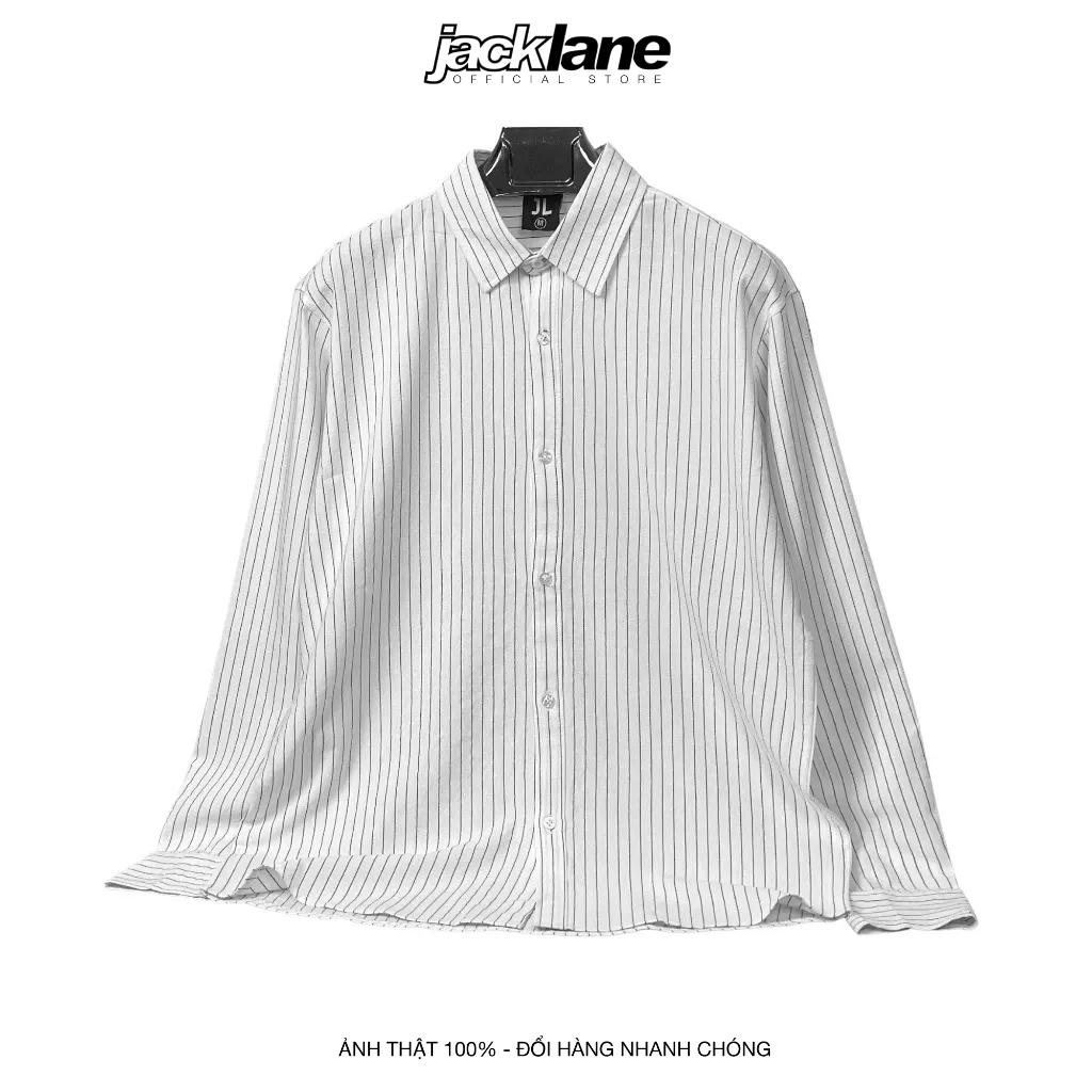 Áo sơ mi dài tay kẻ sọc Daniel JACK LANE, Áo sơ mi form rộng nam nữ unisex, Local Brand JACK LANE