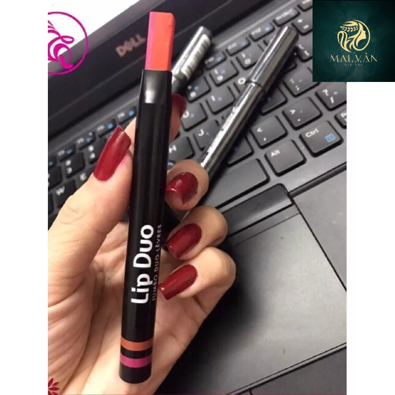 Son bút chì lip duo jumbo duo levres son 2 màu