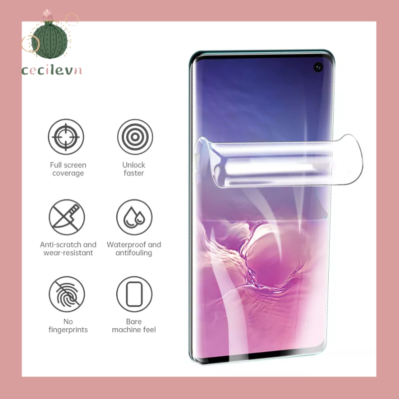 Miếng Dán Màn Hình Hydrogel Dẻo HD Cho Samsung Note 8 9 10 Plus 20 Ultra S10 Plus S22 Ultra-CE