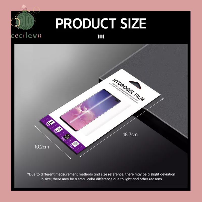 Miếng Dán Màn Hình Hydrogel Dẻo HD Cho Samsung Note 8 9 10 Plus 20 Ultra S10 Plus S22 Ultra-CE