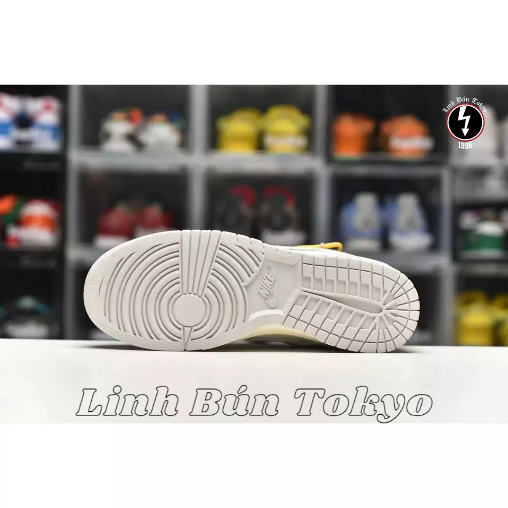 Giày Thể Thao Sneaker Nlke Dunk Low Trắng Vàng