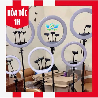 Đèn Livestream 26 30 36 45 54 cm đi kèm Chân đỡ đèn bằng sắt dài 2m1 nhập khẩu mới 100% xuất VAT công ty
