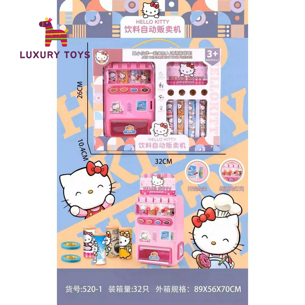 Đồ Chơi Máy Bán Nước Tự Động Hello Kitty màu hồng