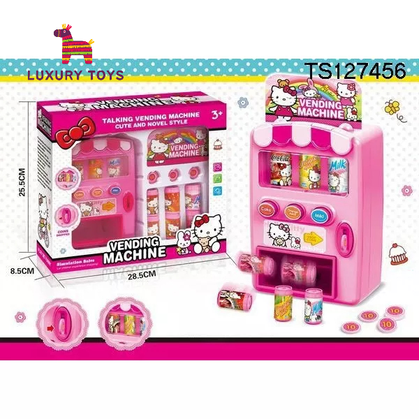 Đồ Chơi Máy Bán Nước Tự Động Hello Kitty màu hồng