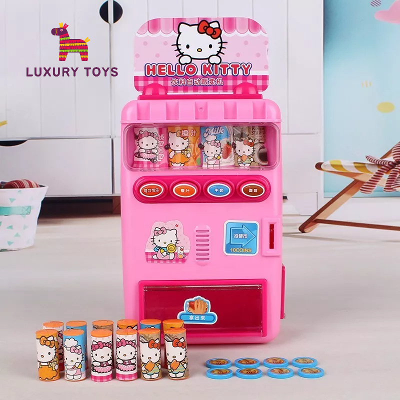 Đồ Chơi Máy Bán Nước Tự Động Hello Kitty màu hồng