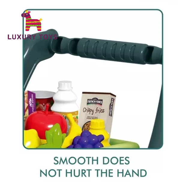 Đồ chơi xe đẩy siêu thị 2 tầng 31PCS  51x 43 x 35 cm chi tiết to, kích thước lớn Cao cấp