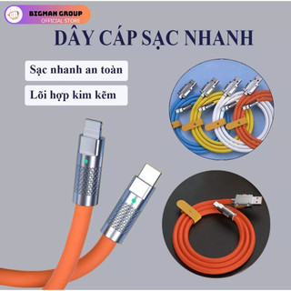 Cáp sạc nhanh 120w decor bàn làm việc, usb to c, c to c