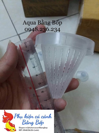 Phễu đựng giun, trùn chỉ cho cá ăn