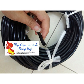 Dây sủi oxy bể cá màu đen chống gập, chịu va đập (1 mét)