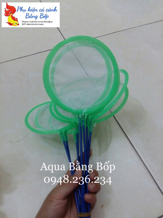 Vợt cá tròn cho bể cá cảnh đủ size