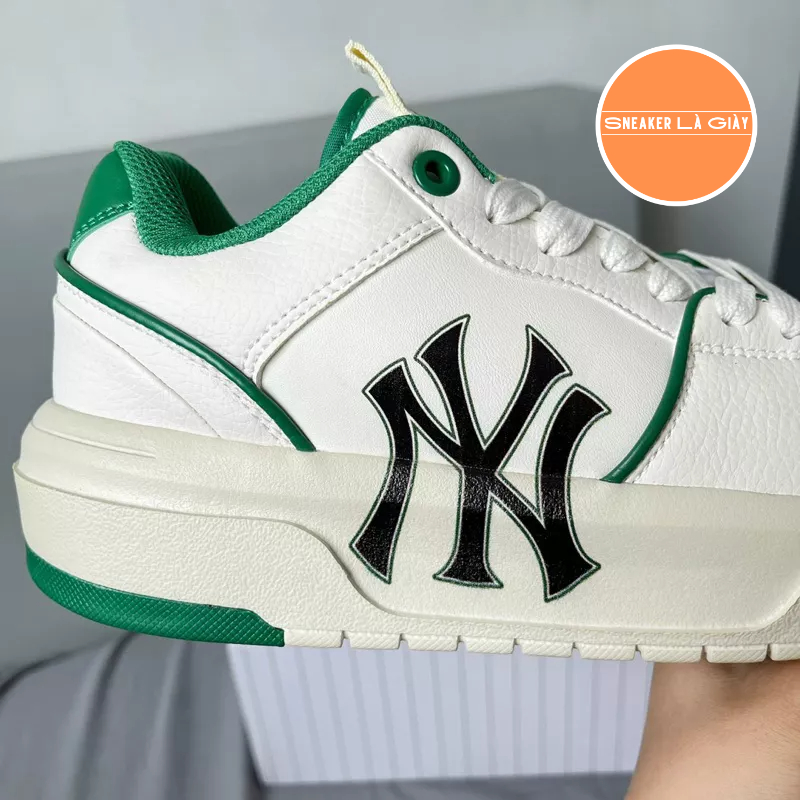 Giày MLB Chunky Liner New York Yankees White Green - Bản Đẹp Fullbox