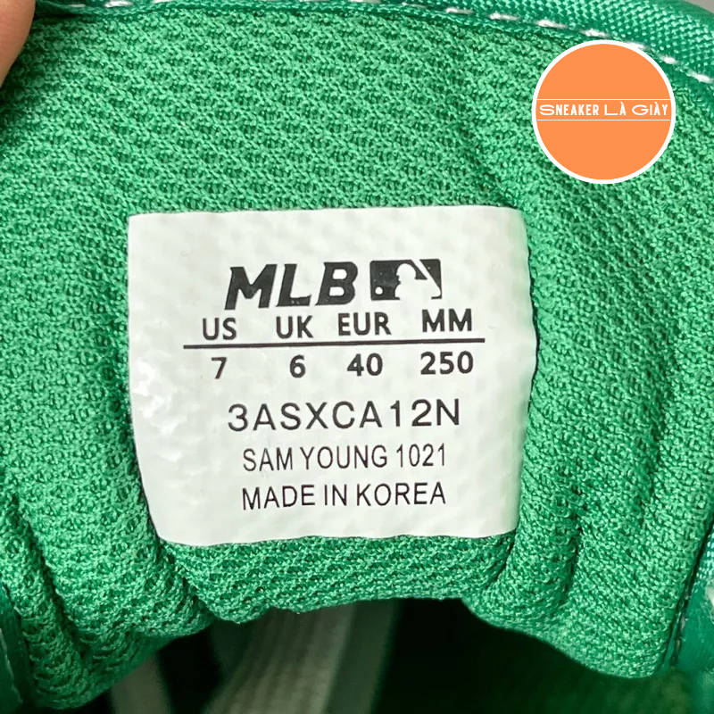 Giày MLB Chunky Liner New York Yankees White Green - Bản Đẹp Fullbox