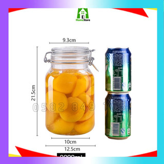 [NHẬP KHẨU Ý] Lọ thủy tinh, hũ thủy tinh nắp cài FIDO - Bormioli Rocco - 2L -149240