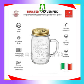 Hũ thủy tinh nắp vặn có tay cầm QUATTRO - Bormioli Rocco - 415ml @357768 [NHẬP KHẨU ITALY - CHÍNH HÃNG]
