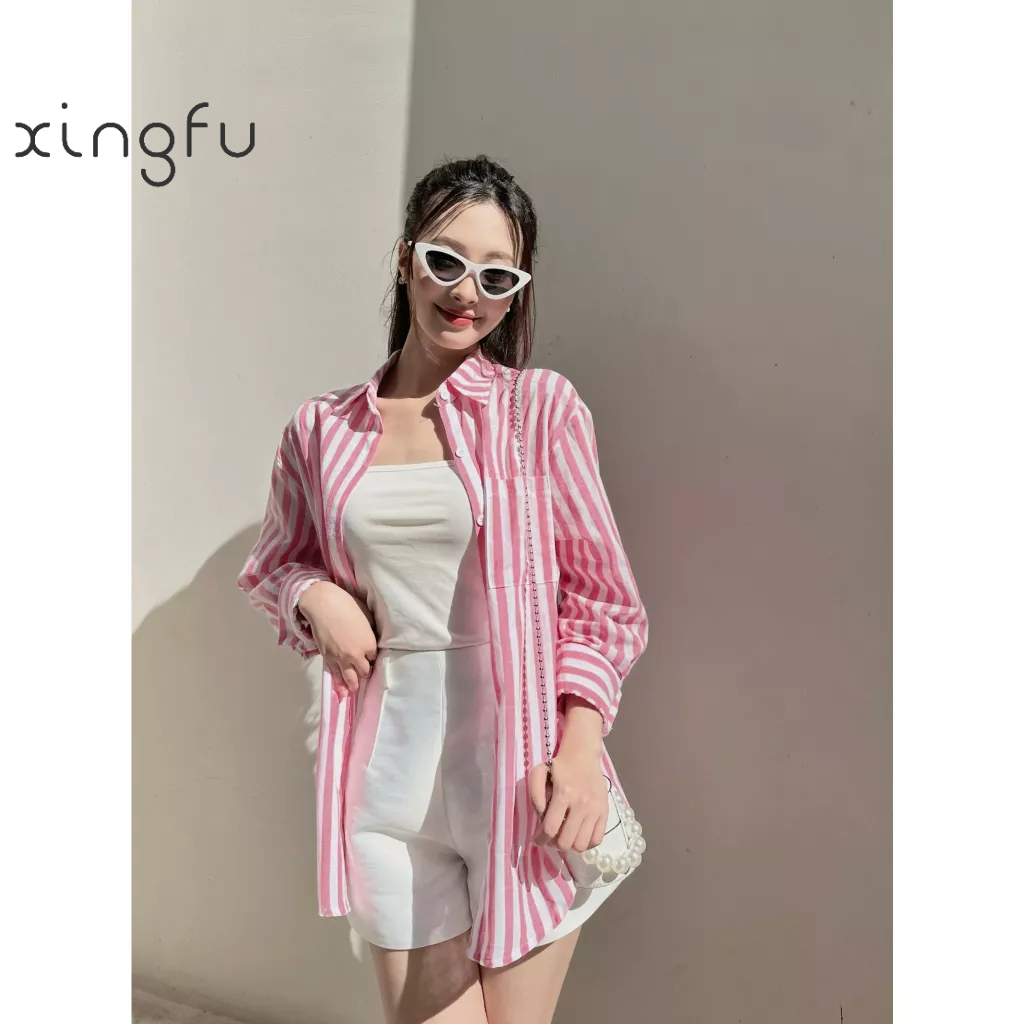 Áo sơ mi kẻ vải linen siêu mát mùa hè TA07