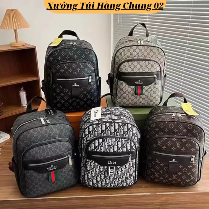 Balo Da Thời Trang Nam Nữ, Ba lô da Lv Gc Dio.r Đi Học Đi Chơi Ulzzang mẫu mới cực hot