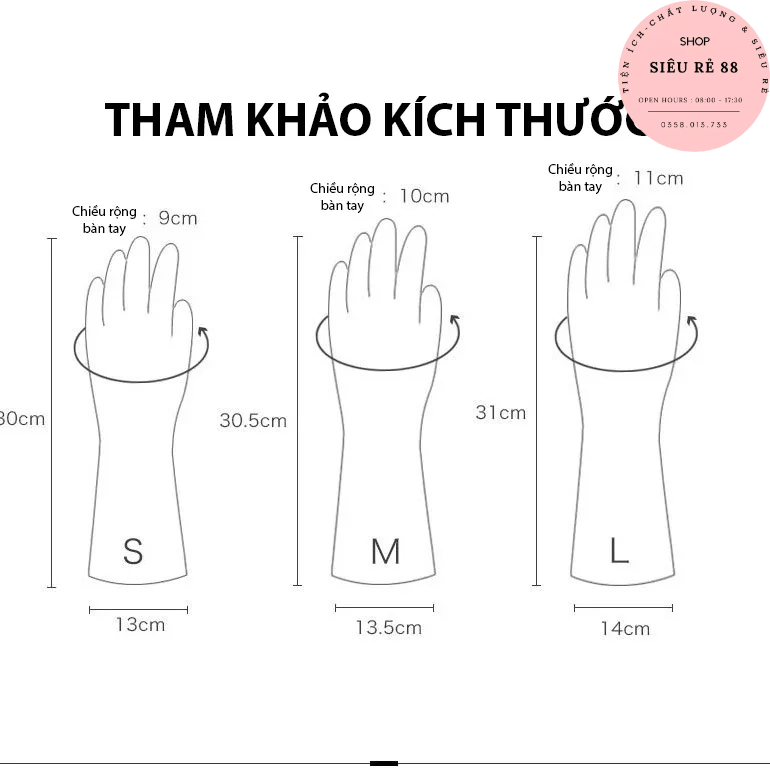 Găng tay cao su siêu dai rửa bát, rửa chén, giặt giũ, không mùi hôi giữ an oàn cho đôi tay 2397 Siêu Rẻ 88
