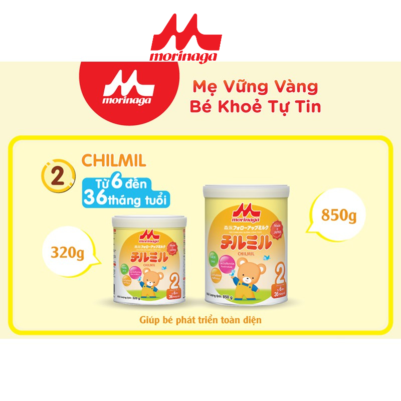 Sữa Morinaga Số 2 (Chilmil) 320g