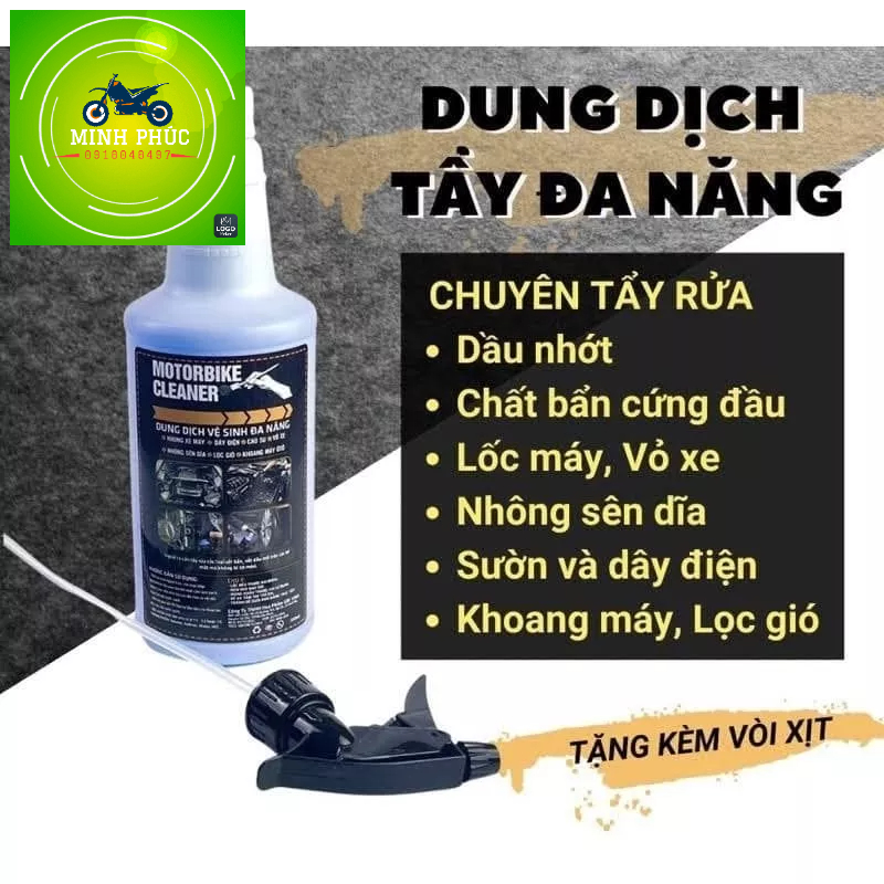 [chính hãng] dung dịch tẩy rửa đa năng cho ôtô - xe máy motorbike cleaner.