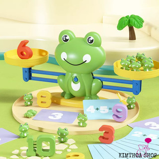 Đồ chơi phát triển trí tuệ, ếch cân bằng hulo toys giáo dục toán học cho bé
