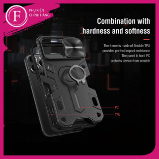 [ỐP CHỐNG SỐC BẢO VỆ CAMERA] IP 13/ 13 Pro/ 13 Pro Max Camshield Armor Nillkin
