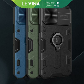 Ốp lưng iPhone 13/ 13 Pro/ 13 Pro Max, ốp chống sốc, ốp bảo vệ camera hiệu Camshield Armor Nillkin