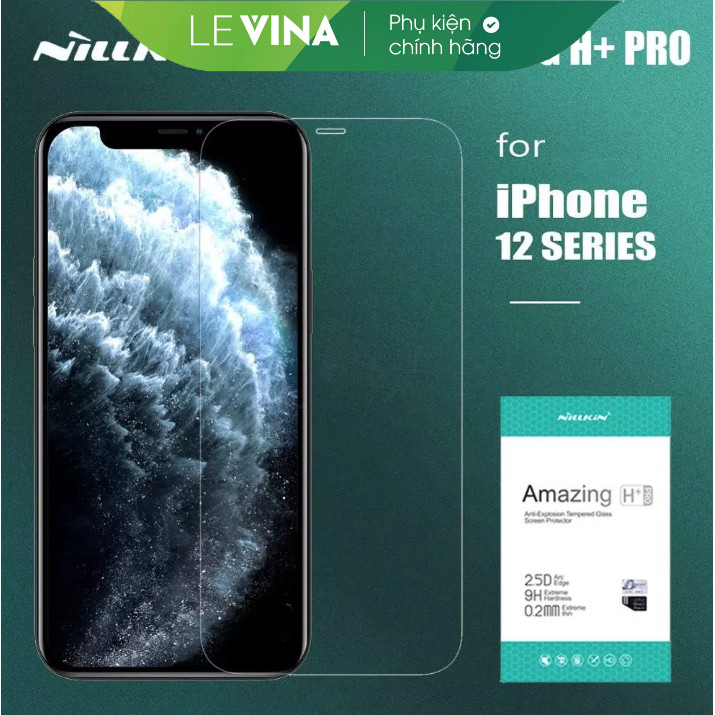 Kính cường lực iPhone 14/ 14 Plus/ 14 Pro/ 14 Pro Max/13/ 13 Pro/ 13 Pro Max/ 12/ 12 Pro/ 12 Pro Max H+PRO hiệu Nillkin