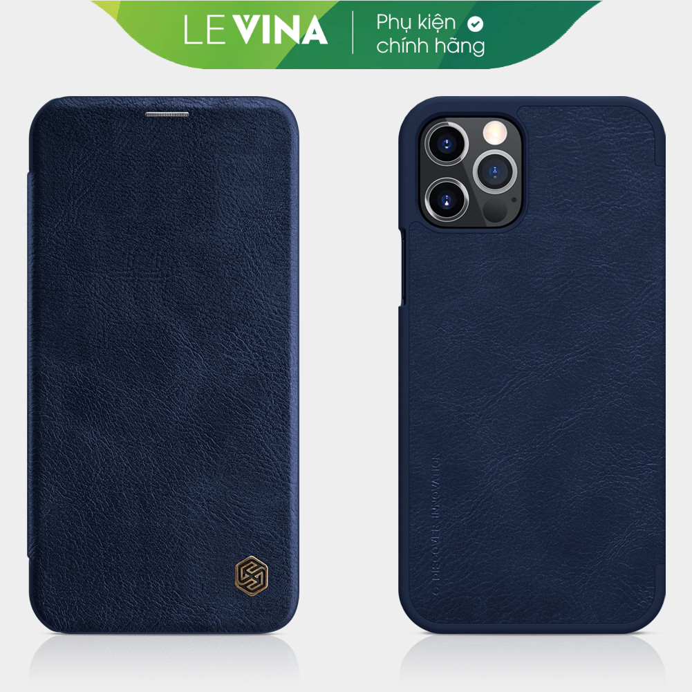 Bao da iPhone 12 Pro Max hiệu Nillkin Qin