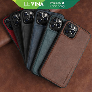 Ốp lưng iPhone 15/ 15 Plus/ 15 Pro/ 15 Pro Max/ 14/ 14 Plus/ 14 Pro/ 14 Pro Max/ 13/ 12, ốp lưng da hiệu X-level