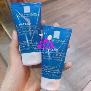 Sữa rửa mặt la roche-posay gel 50ml dành cho da dầu, nhạy cảm