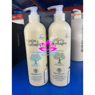 Cặp dầu gội đầu biotin collagen 500ml chuẩn 1000%