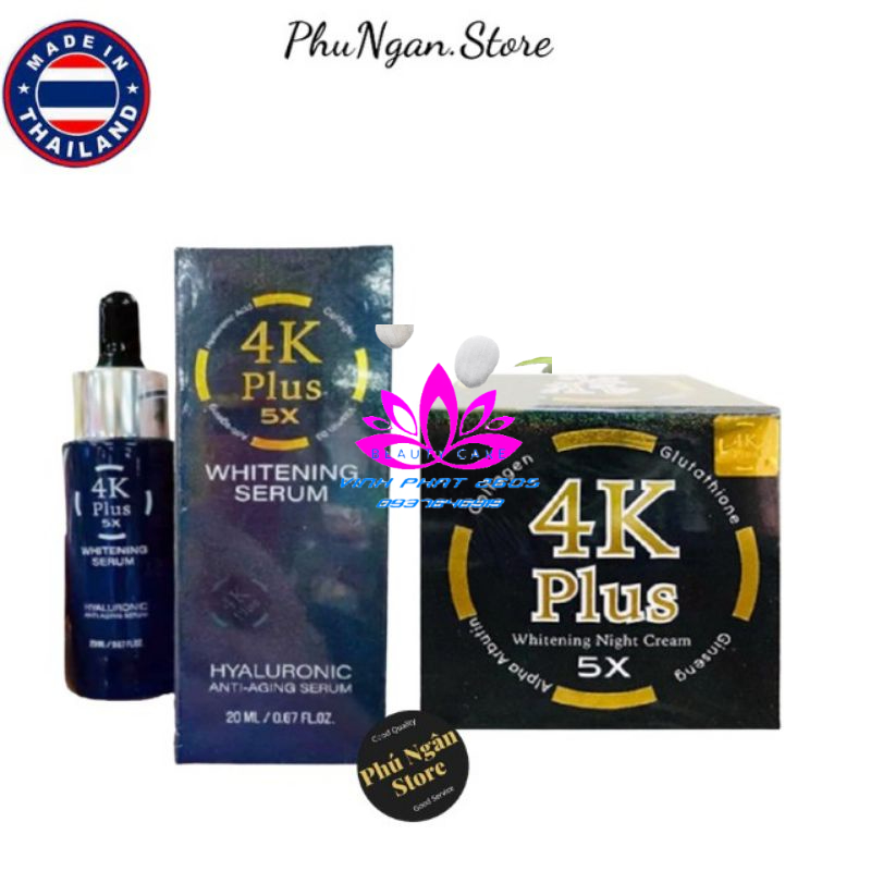Serum 4k plus và kem 4k plus Thái Lan