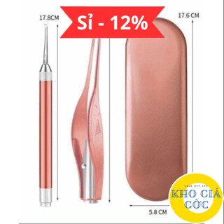 Ngoáy Tai 3 in 1 Có Đèn, Bộ Đèn Soi Lấy Ráy Tai Hộp Nhôm Cao Cấp