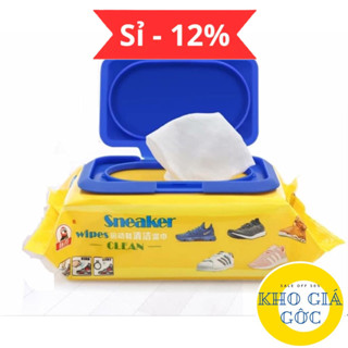 (Combo 5 Gói) Gói 30 miếng khăn lau giày trắng diệt khuẩn, chống ố, tiện lợi mọi nơi (Sneaker Wipes)